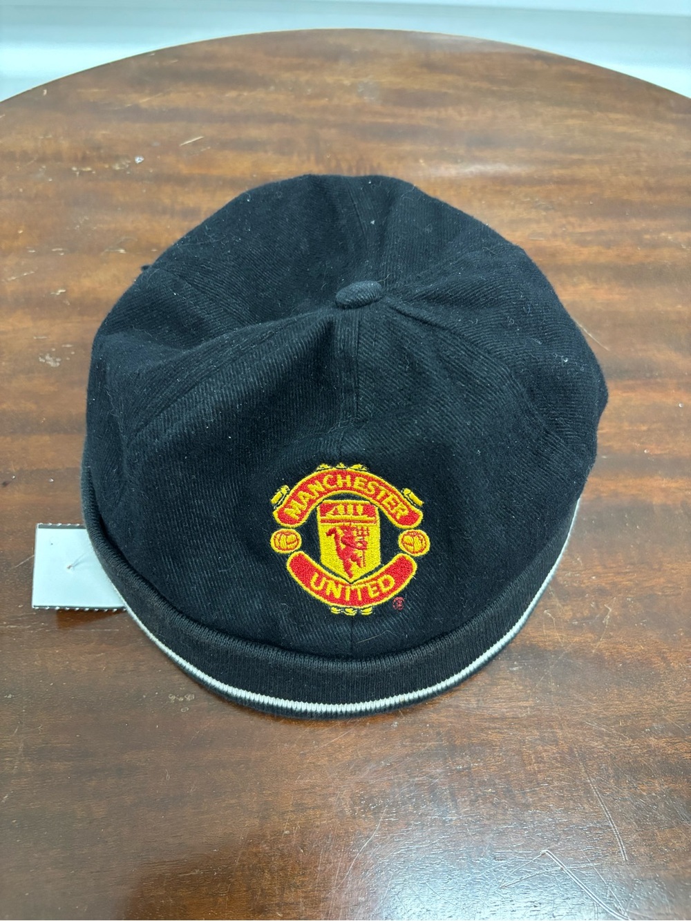 Black Beanie Hat with Crest
